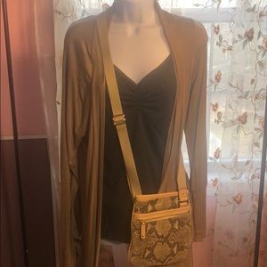 Michael Kors animal print crossbody bag